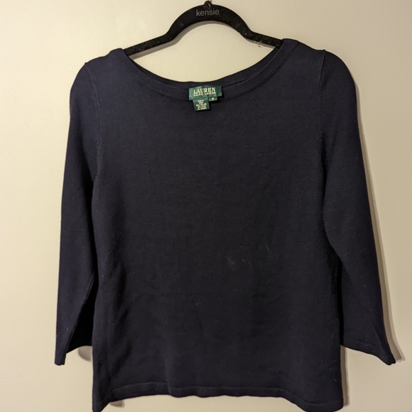 Ralph Lauren | Women's Navy Blouse - Picture 1 of 4